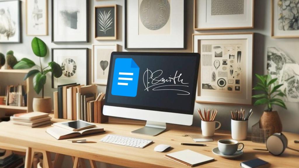 Escritorio con monitor