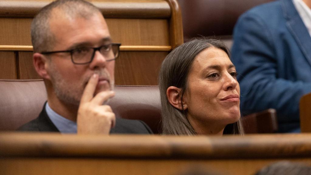 La diputada y portavoz de Junts en el Congreso, Miriam Nogueras, durante una sesión plenaria de este martes.