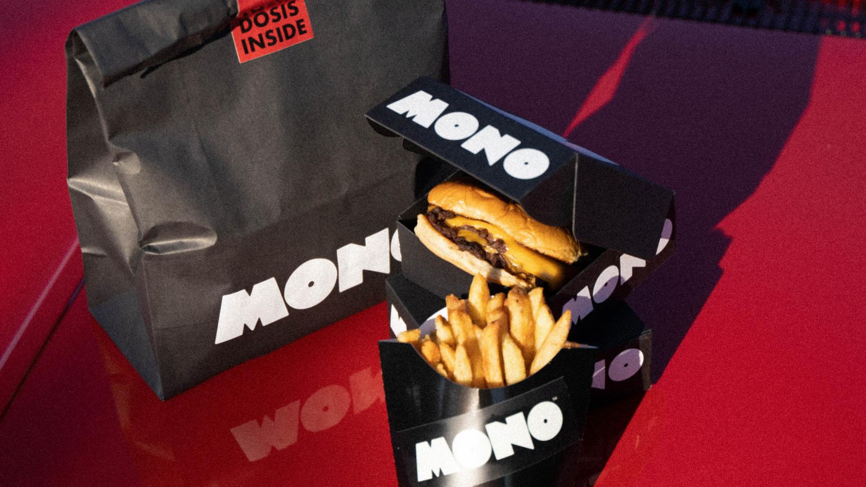 Una de las hamburguesas de Mono.