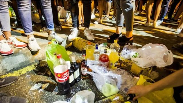 Imagen de archivo de un botellón.