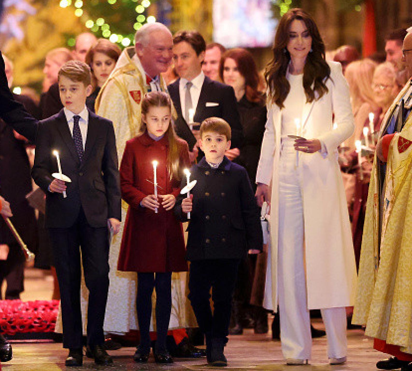 La Princesa y sus hijos en el concierto de Navidad.