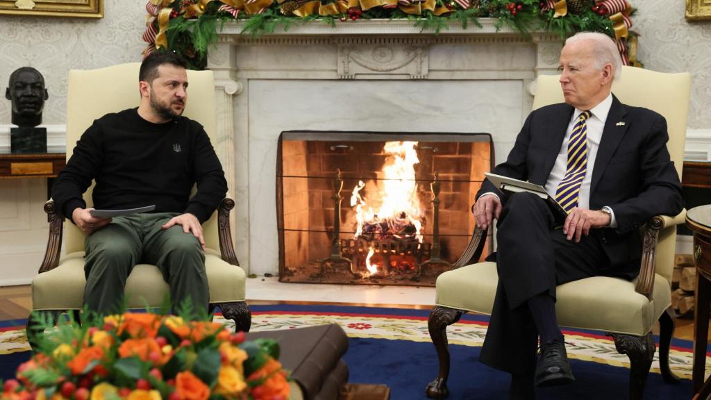 Biden y Zelenski se reúnen este martes en el Despacho Oval de la Casa Blanca en Washington.