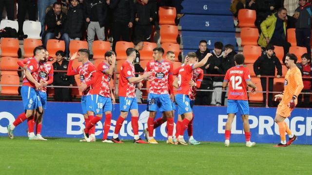 El Lugo durante un partido de esta temporada.