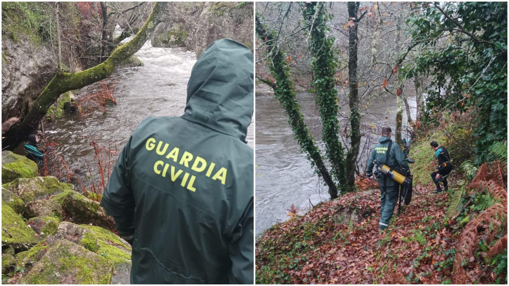 Los agentes del GEAS durante la búsqueda, a 12 de diciembre de 2023.