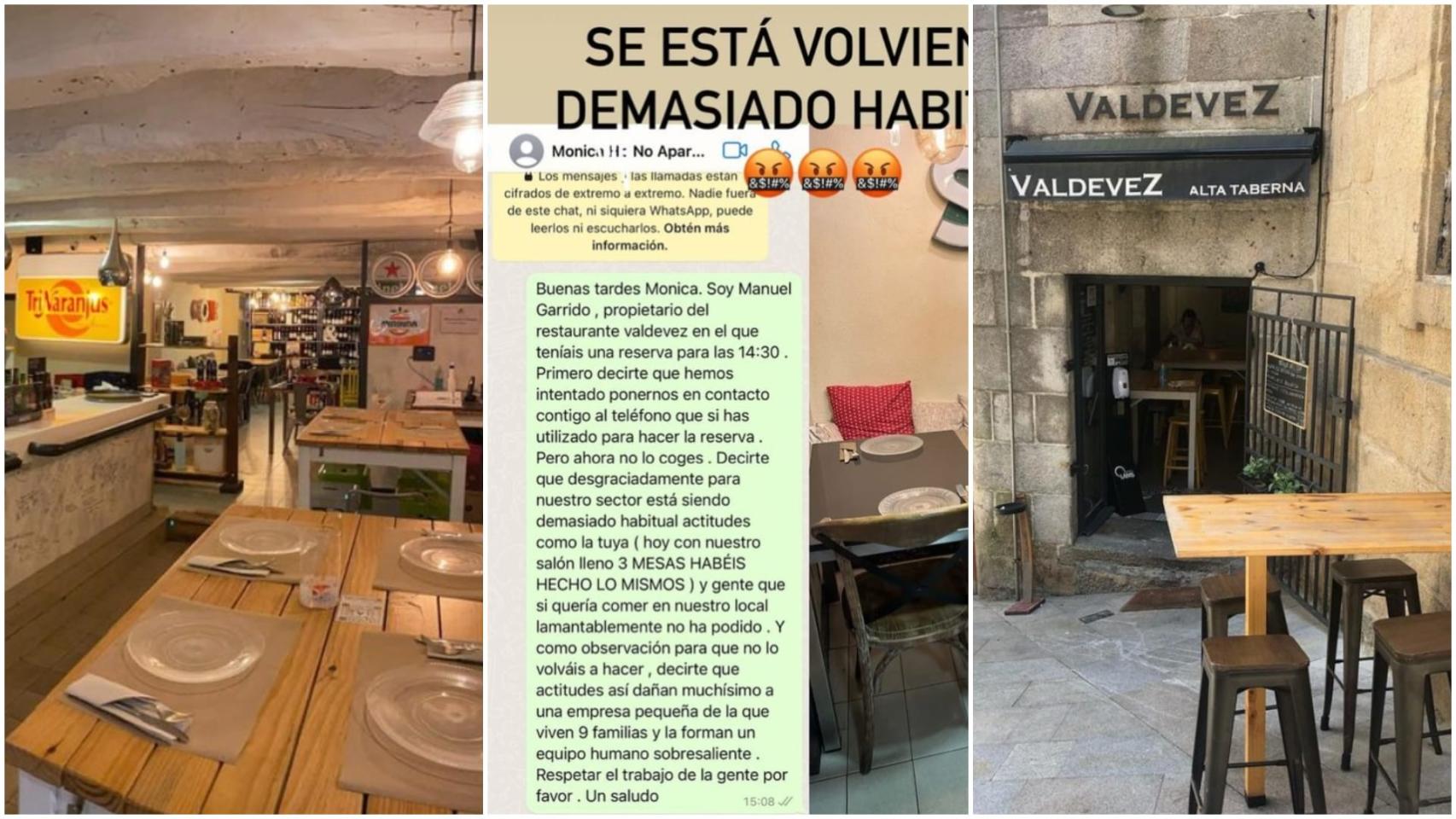 ¿Pagar por reservar? El mensaje de un restaurante de Vigo a una clienta reabre el debate
