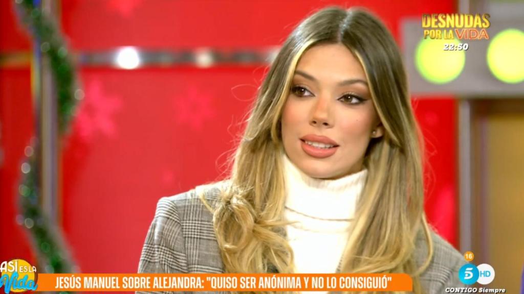 Alejandra Rubio en 'Así es la vida'.