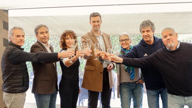 La reunión de los directivos del Grupo Intercity por el brindis de Navidad este miércoles.