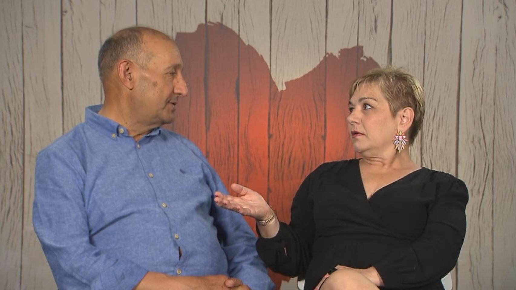 Ana con su cita Manuel en 'First Dates'.