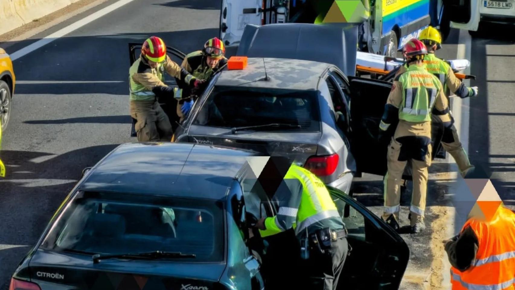 Accidente en Toledo. Foto: Bomberos del Ayuntamiento de Toledo.