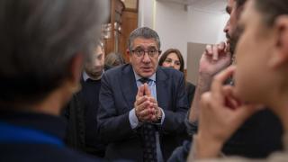 El portavoz del PSOE en el Congreso, Patxi López, este martes durante el debate de la Ley de Amnistía.