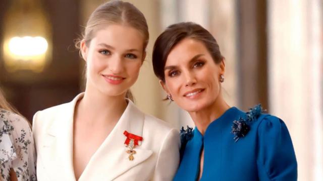 Letizia y Leonor, en el Christmas 2023.