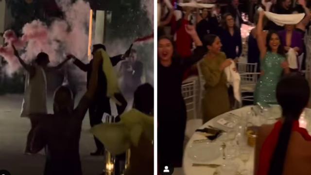 Dos capturas del vídeo que se ha hecho viral.