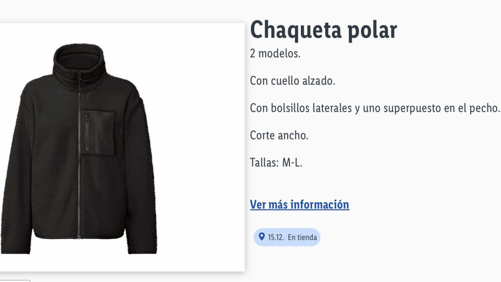 Chaqueta polar.