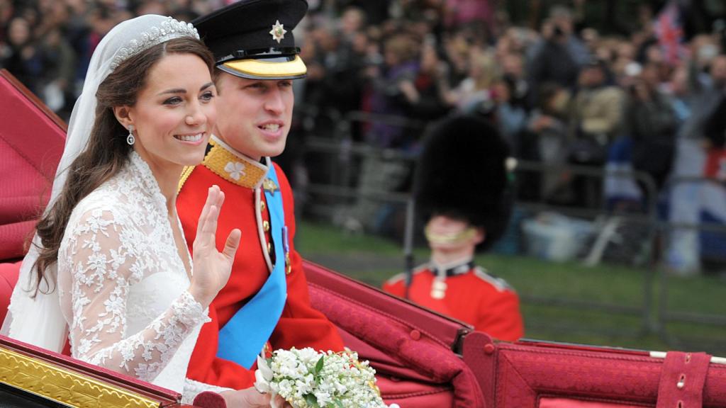 Imagen de la boda de Guillermo y Kate en 2011.