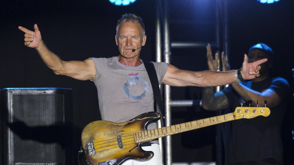 Concierto de Sting. Foto de archivo