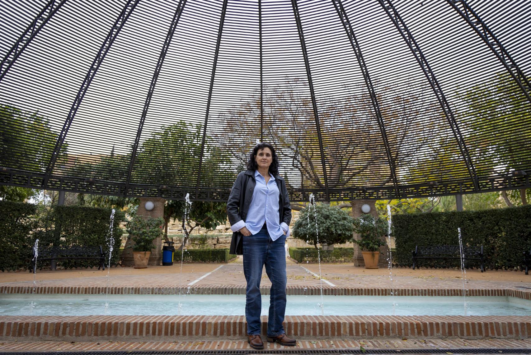 Urdiales, en el jardín de la Universidad de Málaga.