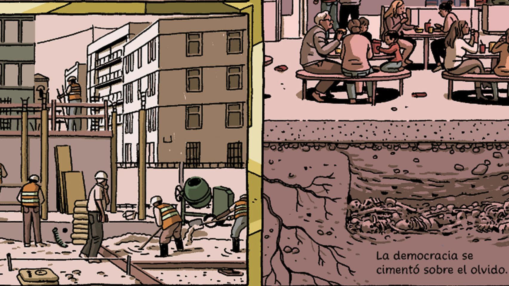 Un detalle de viñeta de 'El abismo del olvido', el cómic de Paco Roca y Rodrigo Terrasa