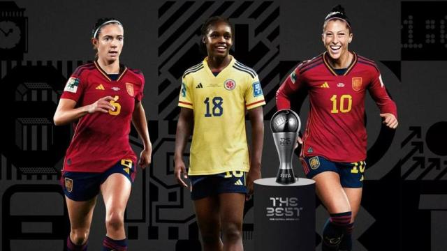 Aitana Bonmatí Linda Caidedo y Jenni Hermoso, finalistas del The Best.