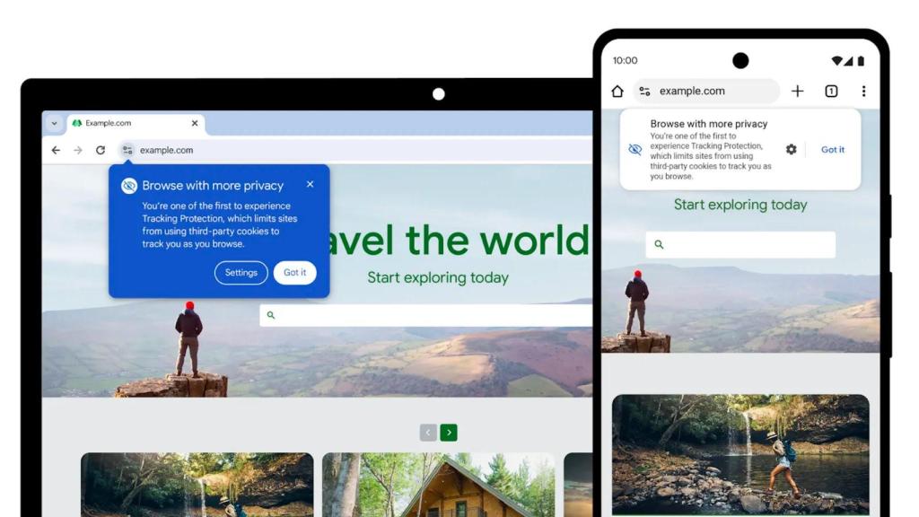 El mensaje que aparecerá en Chrome para escritorio y móvil a lo largo del 2024