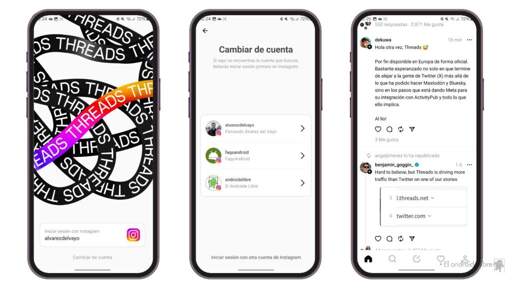 Threads con perfil