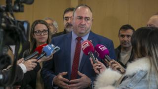 El consejero de Agricultura, Ganadería y Desarrollo Rural, Julián Martínez Lizán, este jueves ante los medios