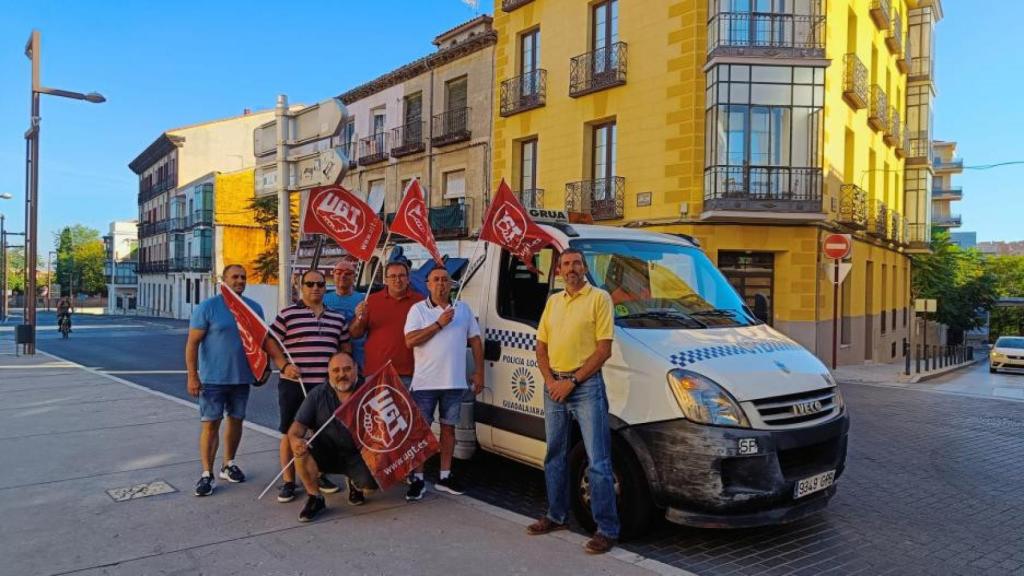 Protesta de los empleados de la grúa hace unos meses.