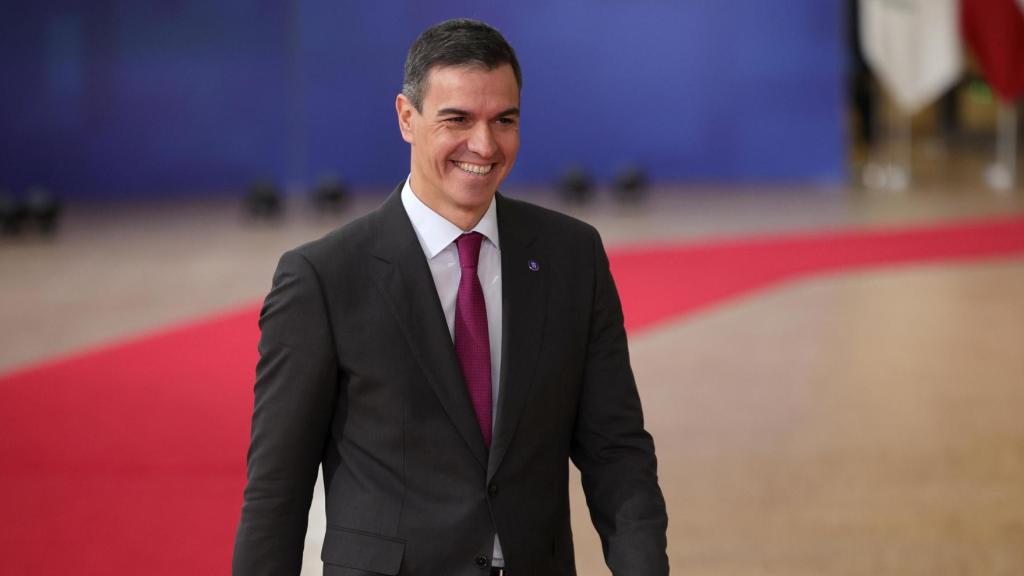 El presidente del Gobierno, Pedro Sánchez, este jueves a su llegada al Consejo Europeo en Bruselas.