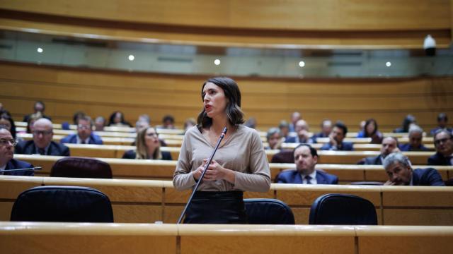 La exministra de Igualdad, Irene Montero, en una sesión de control al Gobierno en el Senado el pasado 7 de noviembre.