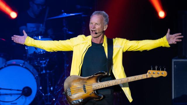 Imagen de un concierto de Sting.