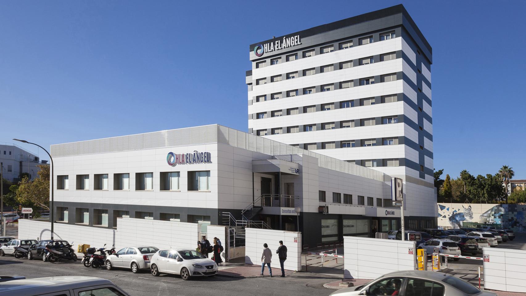 Fachada del HLA El Ángel de Málaga.