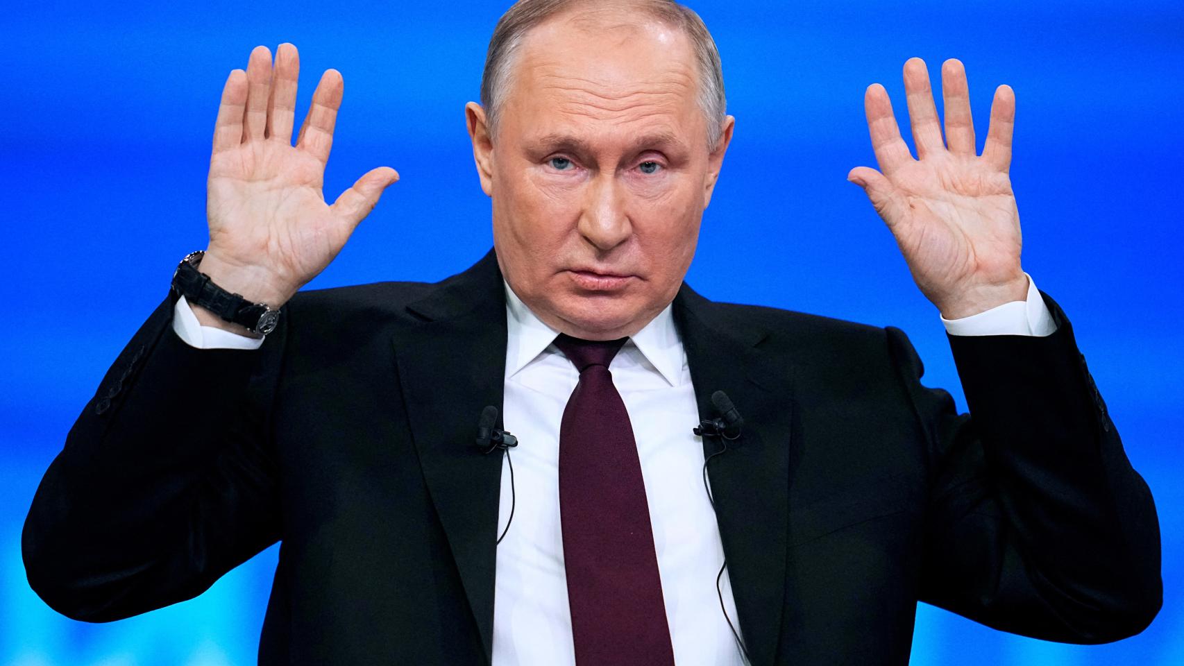 El presidente ruso Putin celebra su conferencia de prensa anual en Moscú.