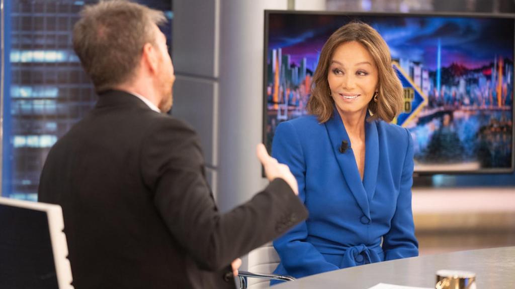 Isabel Preysler junto a Pablo Motos, en 'El Hormiguero'.