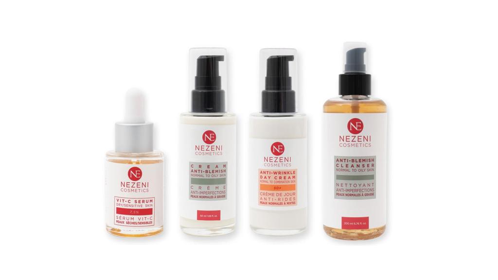 Cremas y serums de Nezeni Cosmetics.