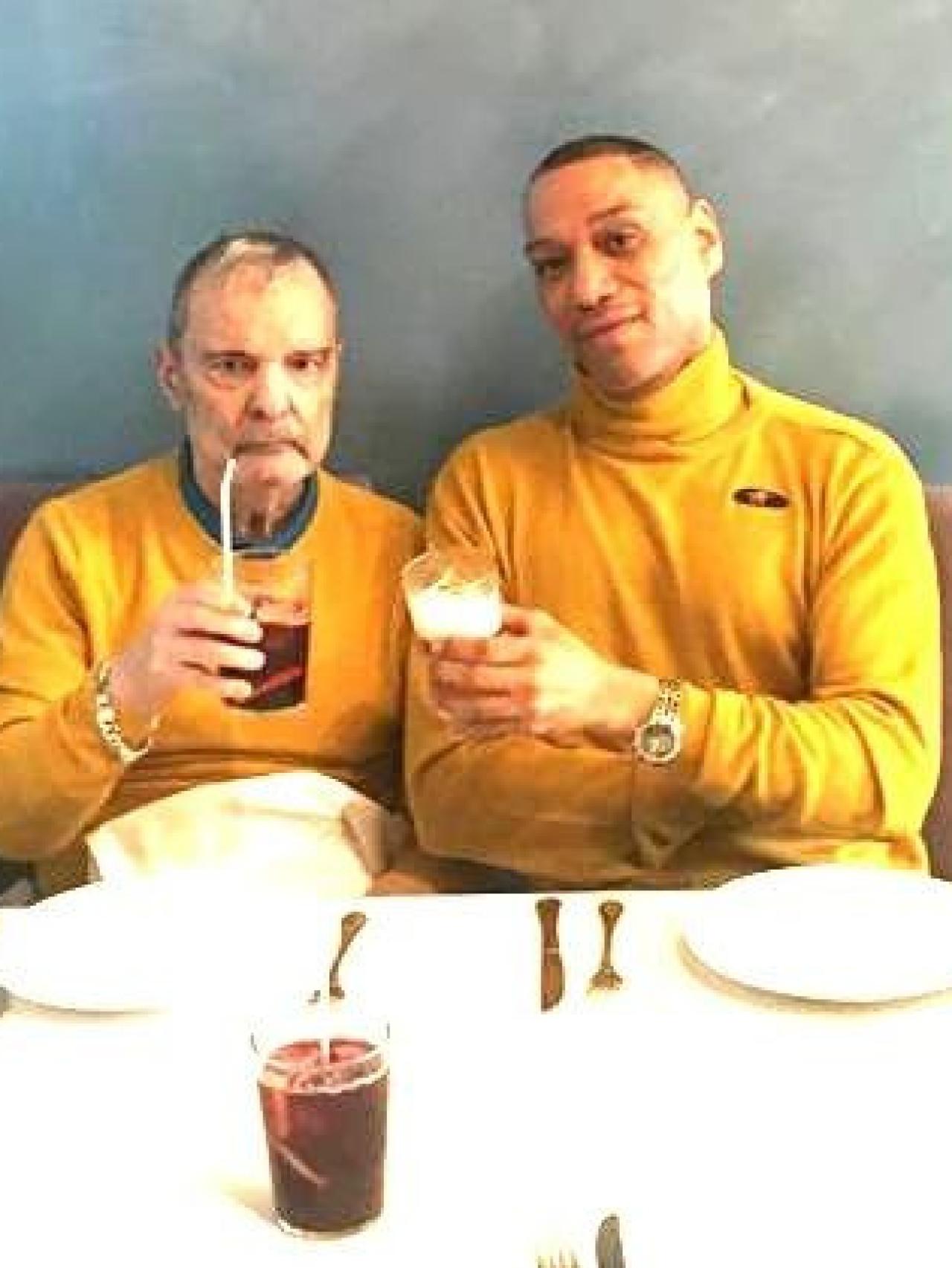 Elio Valderrama junto a Jesús Mariñas en una imagen de las redes del fotoperiodista.
