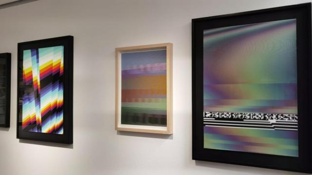 Piezas de Sempere y Pantone expuestas en el Mubag.