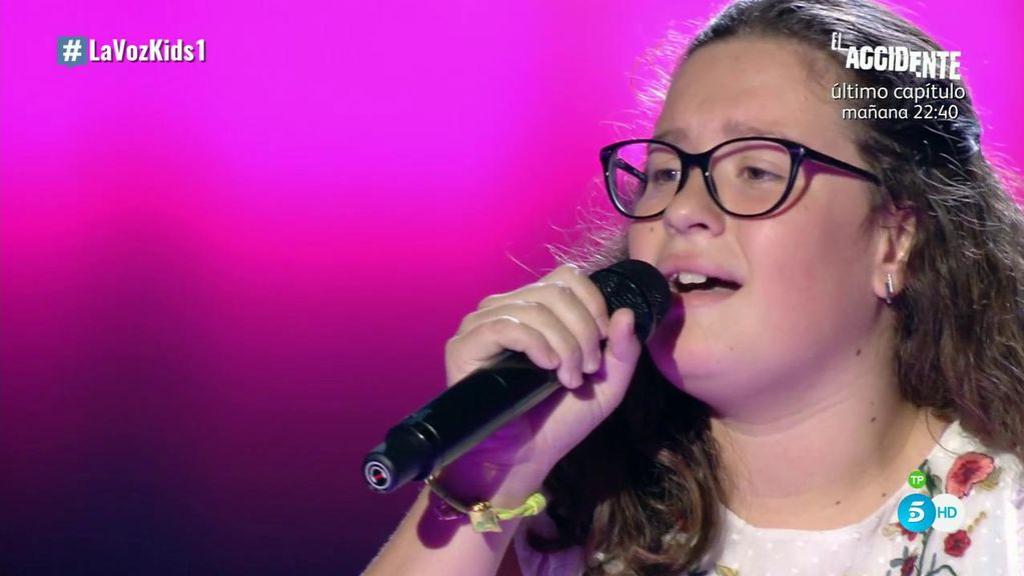 Elsa Tortonda, en 'La Voz Kids'.