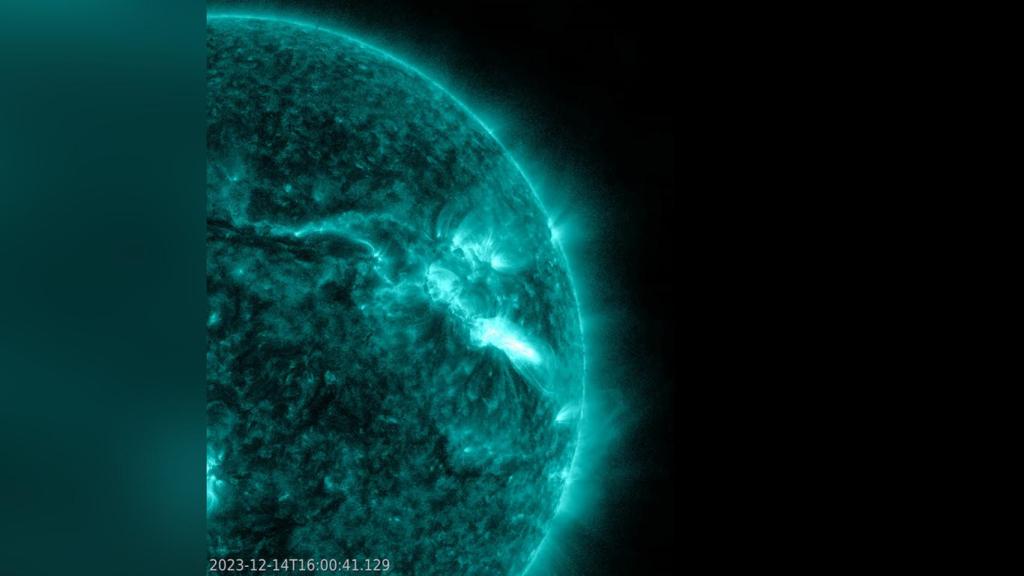 Sol momentos antes de la explosión.