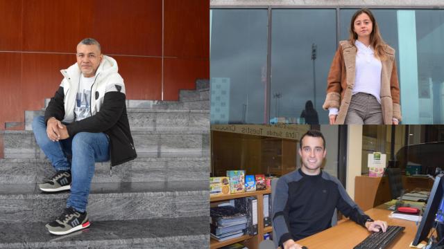 Pablo Antonio Moreira (i), con Carla Cuevas y Óscar Becerril