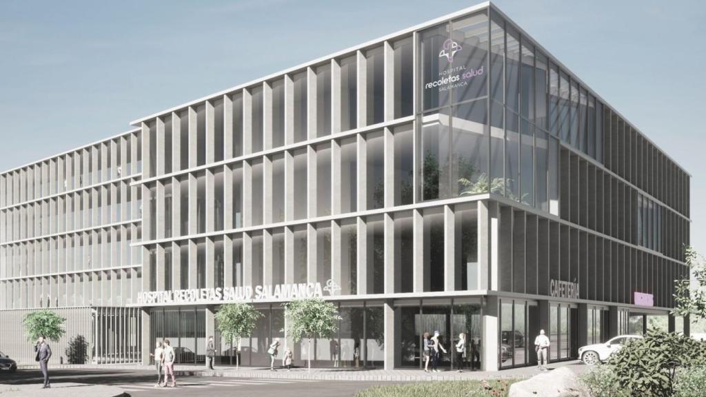 Imagen del nuevo hospital de alta tecnología que se construirá en la localidad por parte de Recoletas Salud