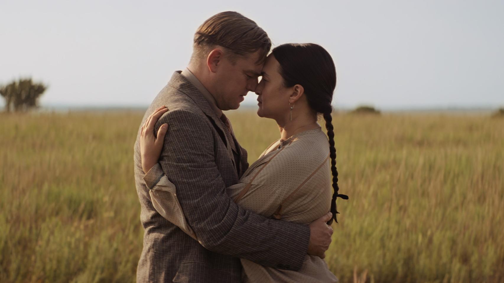 Leonardo DiCaprio y Lily Gladstone en 'Los asesinos de la luna'