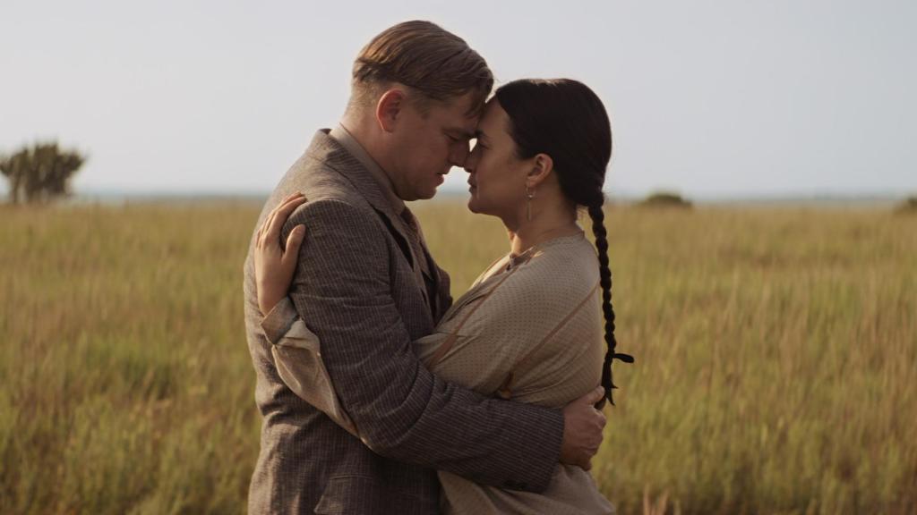 Leonardo DiCaprio y Lily Gladstone en 'Los asesinos de la luna'