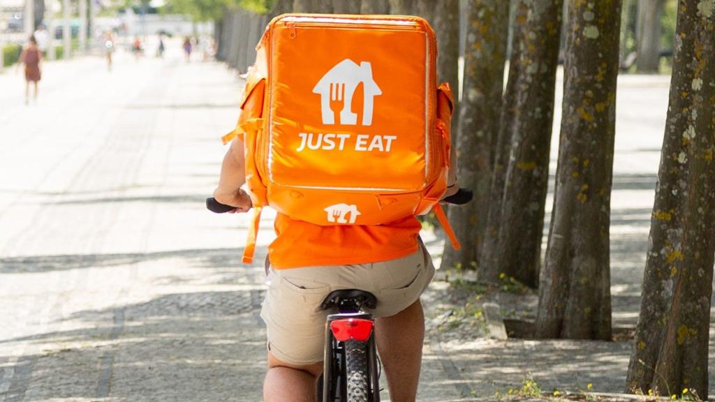 Un repartidor de Just Eat.