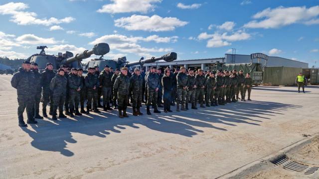 El Ejército de Tierra desplegado en Letonia este mismo año.