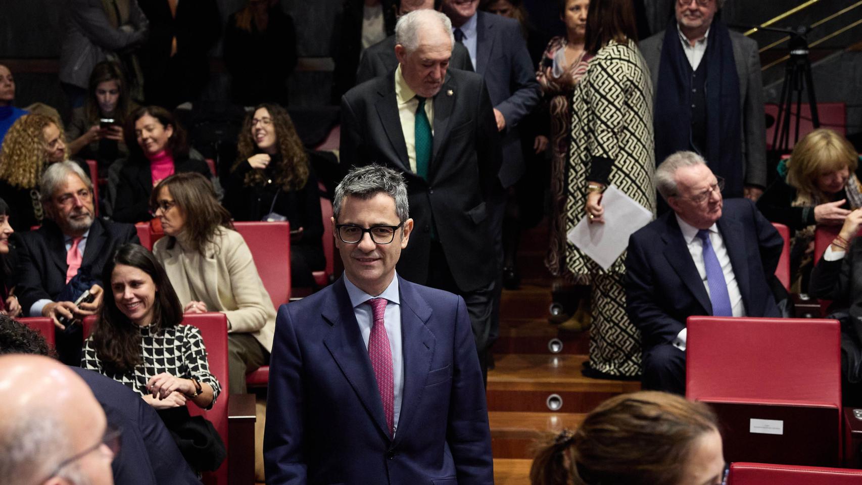 El ministro de la Presidencia, Justicia y Relaciones con las Cortes, Félix Bolaños, este viernes.