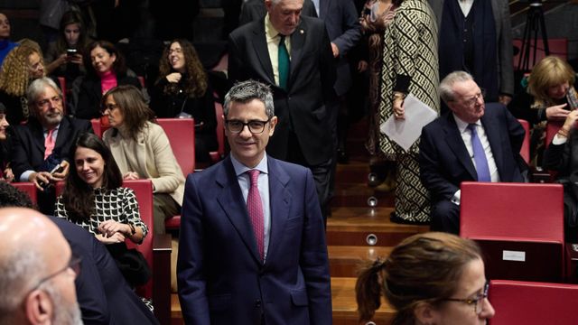 El ministro de la Presidencia, Justicia y Relaciones con las Cortes, Félix Bolaños, este viernes.