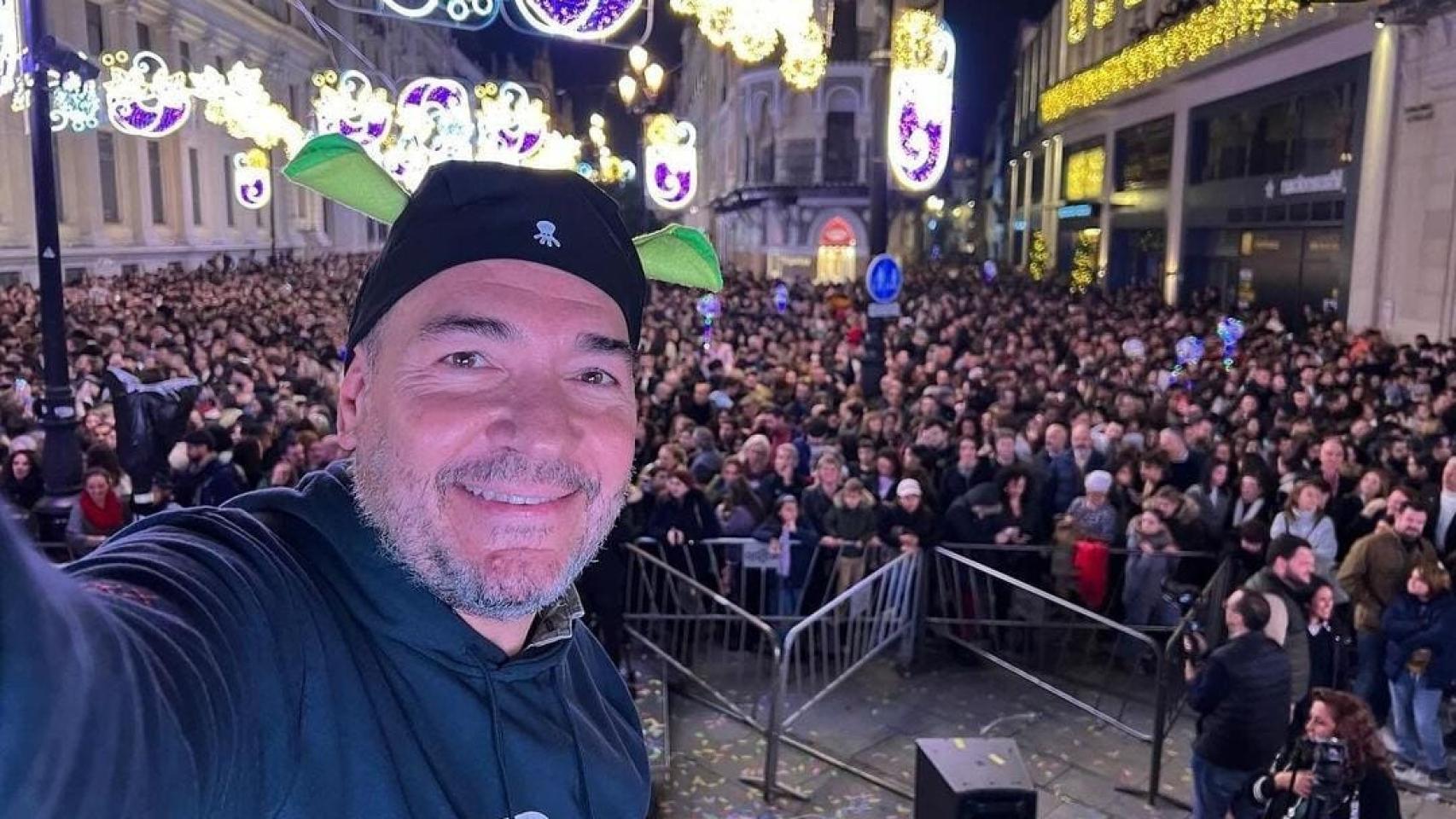 DJ. Pulpo en su actuación de Sevilla.