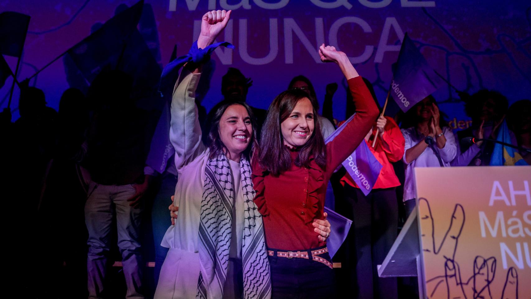 Irene Montero y Ione Belarra, este sábado.