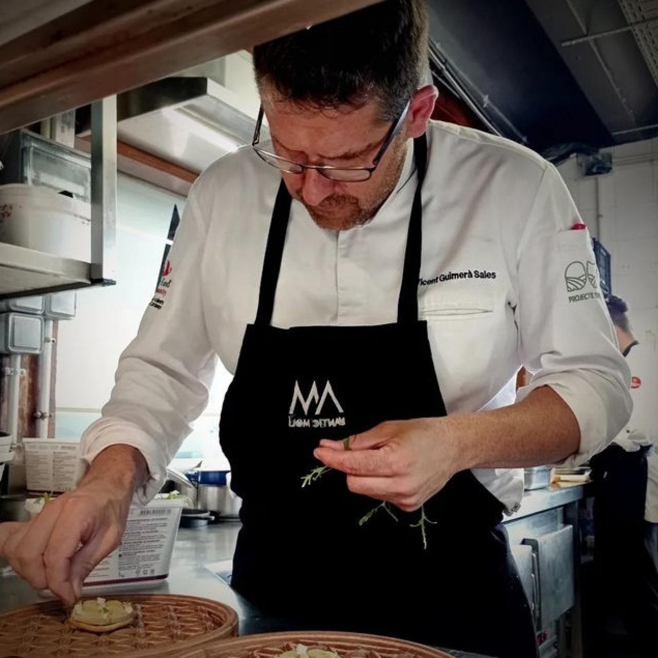 Vicent Guimerà en su restaurante.