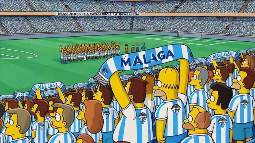 Un partido del Málaga.