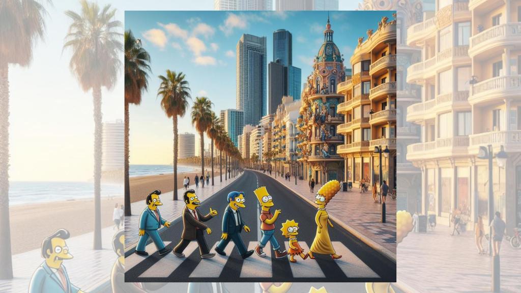 Los Simpson pasean por la Explanada